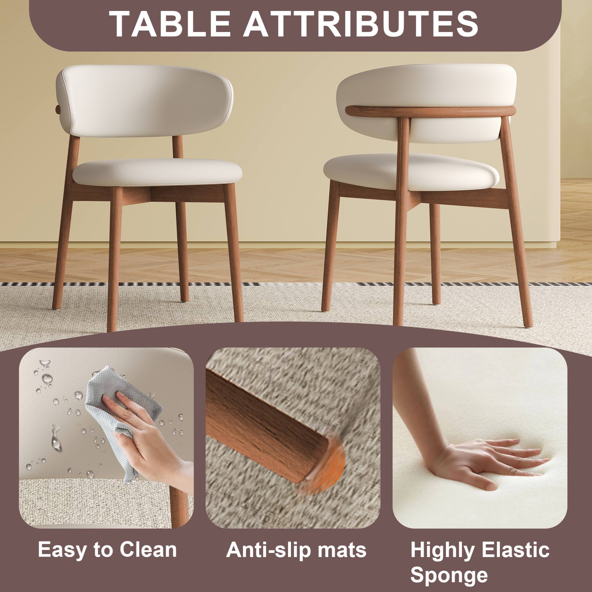 TABLE ATTRIBUTES

- Easy to Clean
- Anti-slip mats
- Highly Elastic Sponge