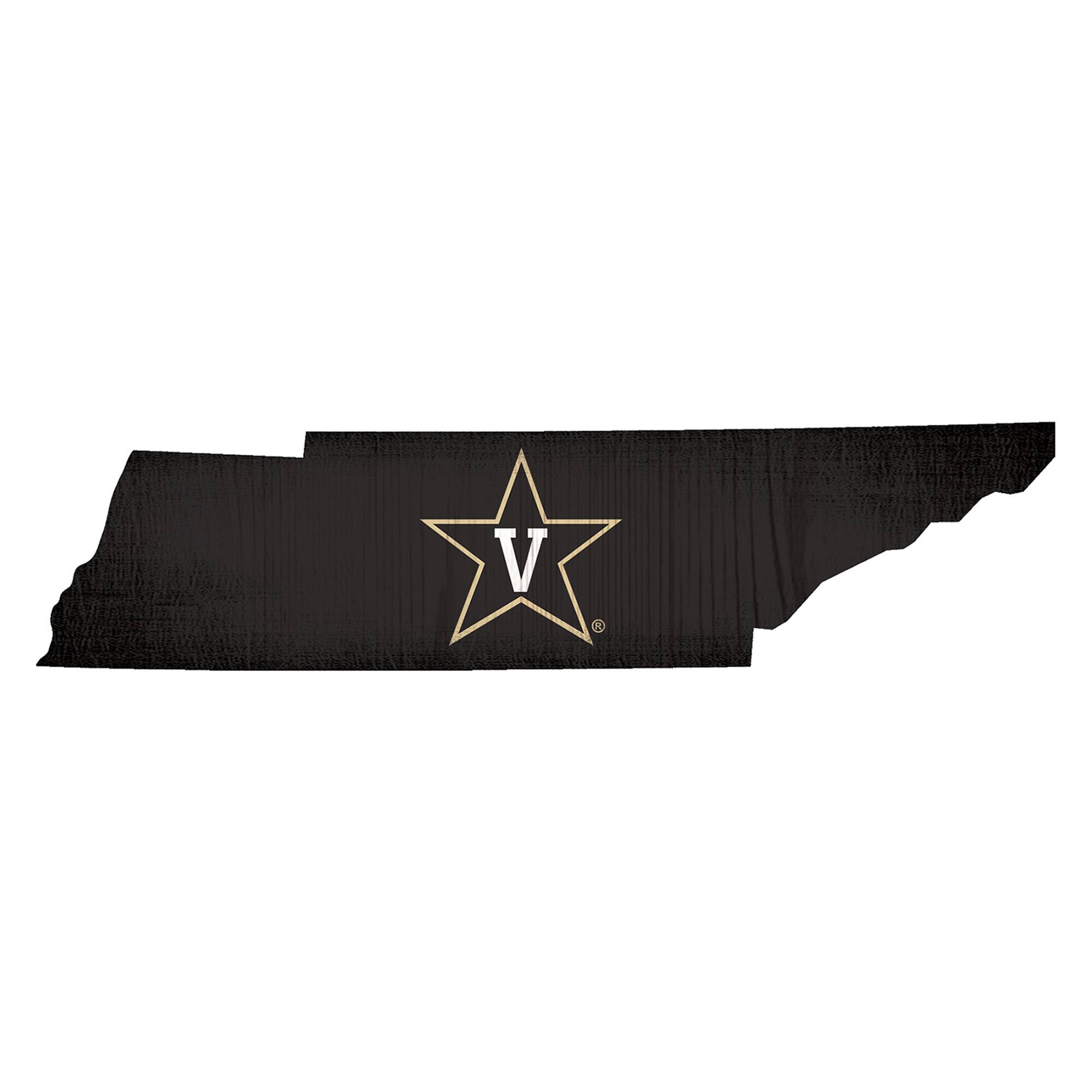 Vanderbilt Commodores 12" Logo State Sign