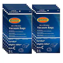 27-Pack EnviroCare Eureka Style C VIP920 Allergy Canister Vacuum Bags