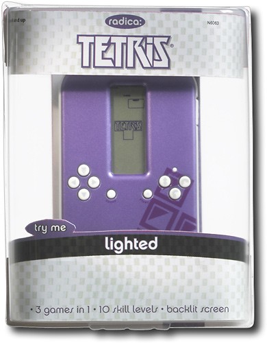 Best Buy: Radica Lighted Tetris Handheld Game N6063