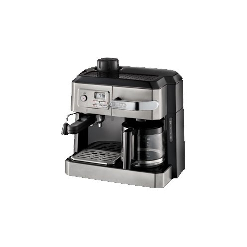 DeLONGHI BCO320T Combination Coffee/Espresso Machine, Black/Silver 