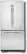 Front Standard. GE - 22.2 Cu. Ft. French Door Refrigerator - Stainless-Steel.