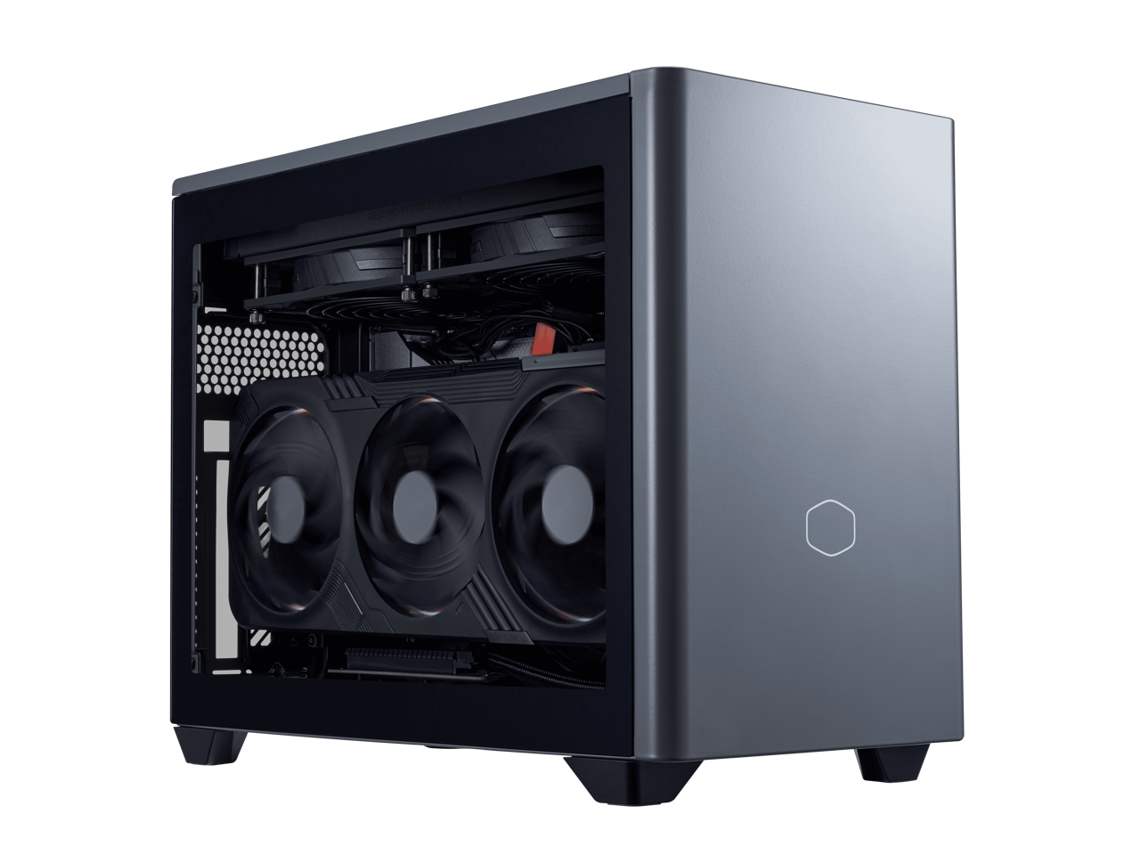 Alt View 1. Cooler Master - Cooler Master NR2 Pro - Ryzen 7 7800X3D, RX 9070 XT 16GB, 32GB DDR5, 2TB M.2, Win 11, V850 SFX PSU.