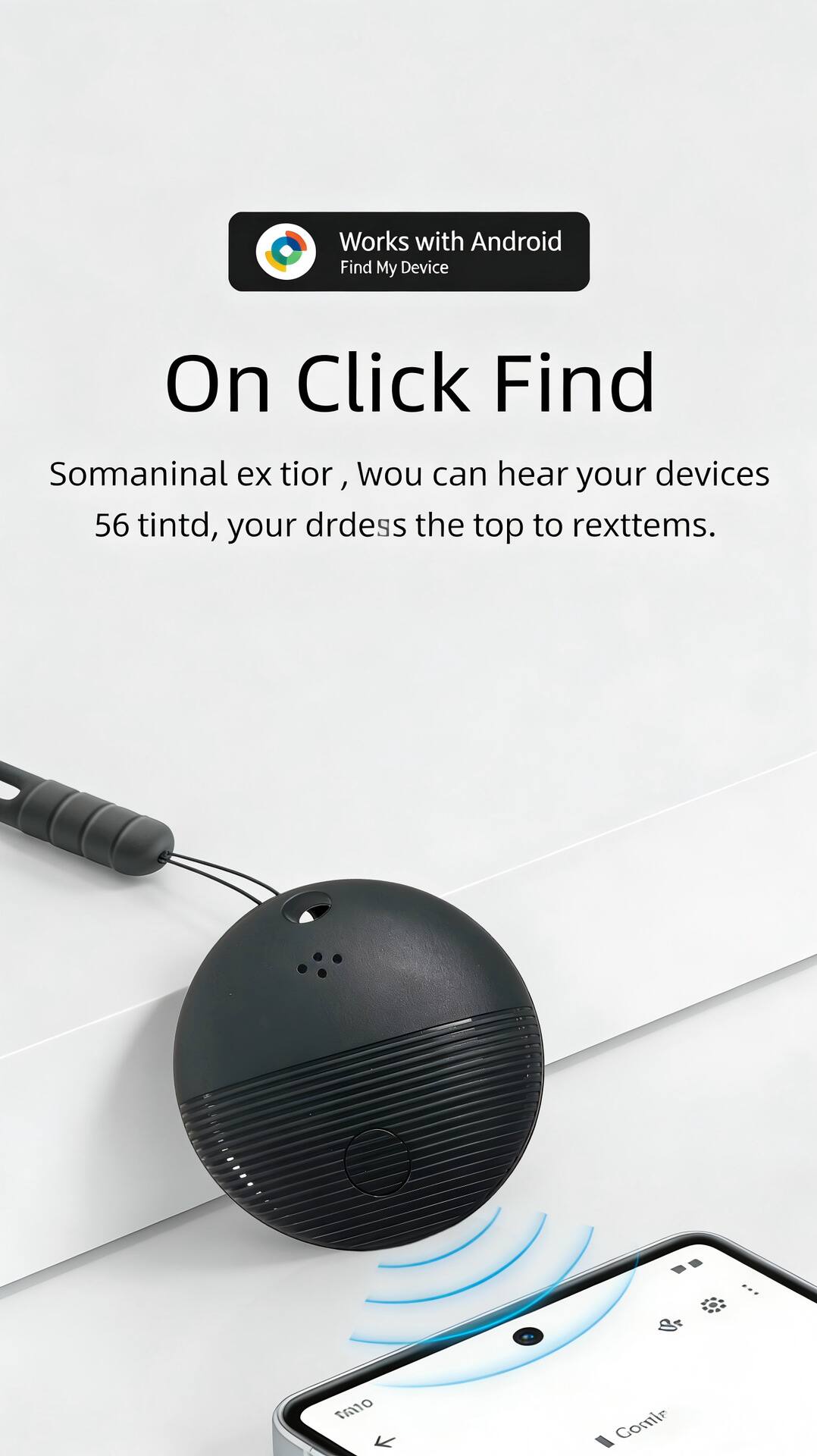 Works with Android Find My Device

On Click Find

Somaninal extior, wou can hear your devices 56 tintd, your drdress the top to rexttems.