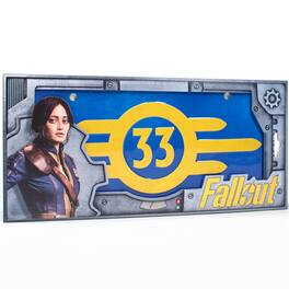 8tees Creative - Doctor Collector Fallout Vault 33 License Plate, Official Decor, 13.19"x6.3"