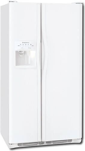 Angle Standard. Frigidaire - 25.0 Cu. Ft. Side-by-Side Refrigerator with Thru-the-Door Ice and Water - White.