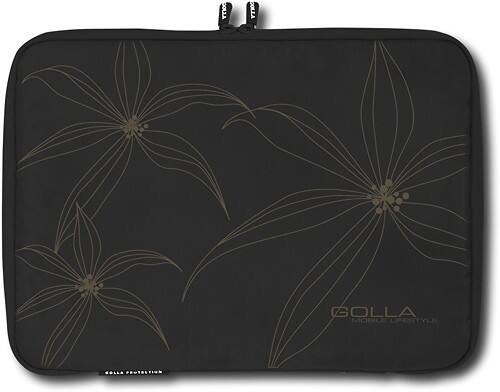 Front Standard. Golla - Netbook Sleeve Case - Mist Black.