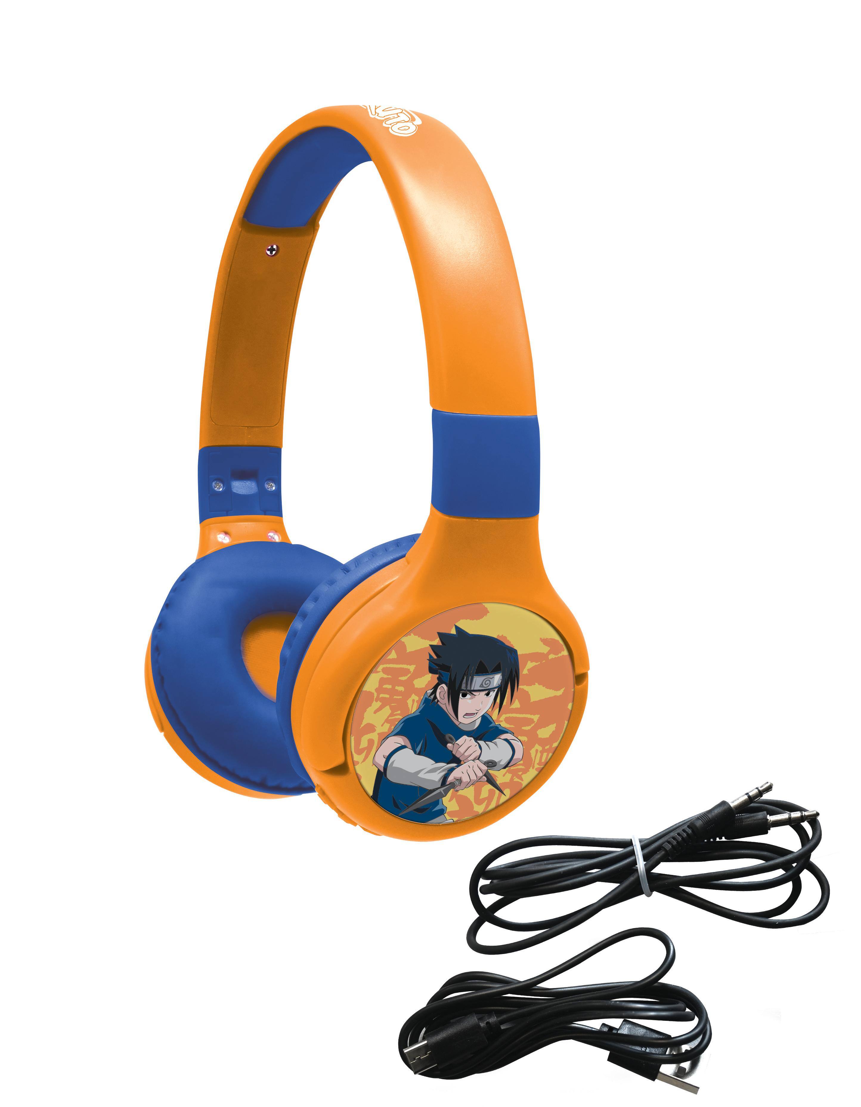 Lexibook Naruto 2 in 1 Bluetooth Foldable Headphones with Safe