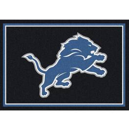 Imperial - Detroit Lions 7'8'' x 10'9'' Spirit Rug - Black
