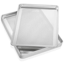 GRIDMANN - 18 x 26-in 6pk - Commercial Aluminum Perforated Baking Sheets - Silver