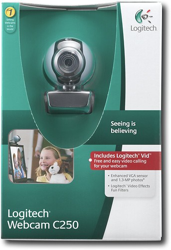 svejsning opføre sig Tekstforfatter Best Buy: Logitech C250 Webcam 960-000348