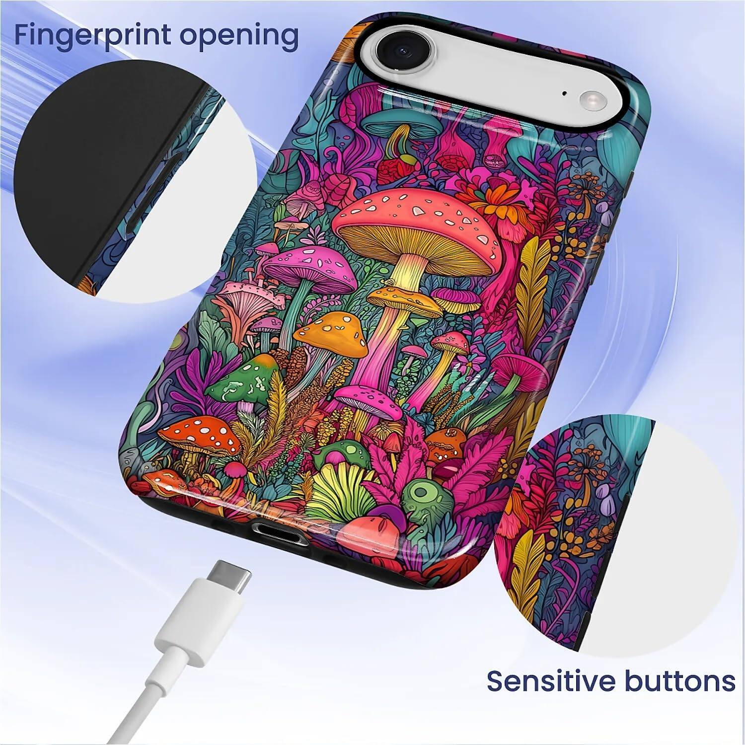 Fingerprint opening  
Sensitive buttons