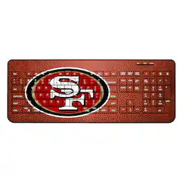 Keyscaper - San Francisco 49ers Football Design Wireless Keyboard - Multicolor