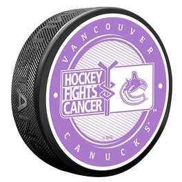 Mustang Drinkware - Vancouver Canucks Hockey Fights Cancer Puck - Multicolor