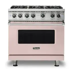 Viking - 5-Series Gas Sealed Burner Range - Blush - Front_Zoom