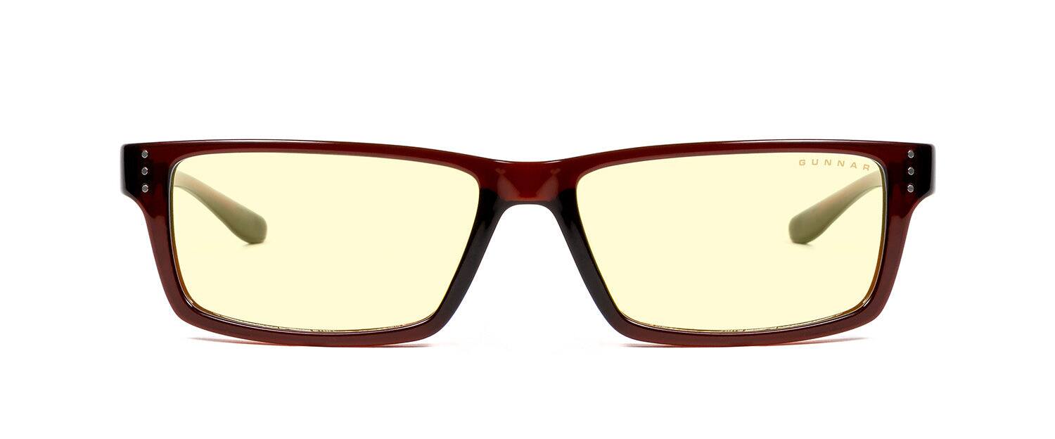 Front. Riot - Riot Amber 65% Blue Light Blocking Glasses - Espresso - Amber.