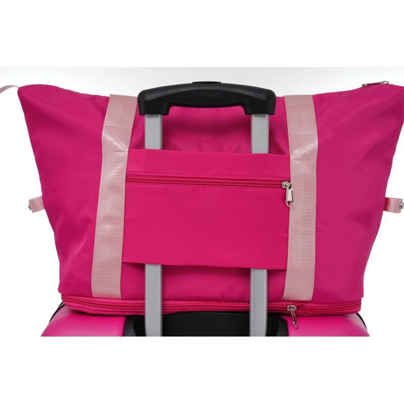 Alt View 2. HTUTWOO - Hardshell Luggage Sets 4 pcs + Bag - Spinner Suitcase with TSA Lock, Lightweight 16"+20"+24"+28" Luggages - Pink.