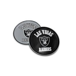 Pegasus - Las Vegas Raiders 8" Home & Away Round Two-Piece Serving Plate Set - Multicolor