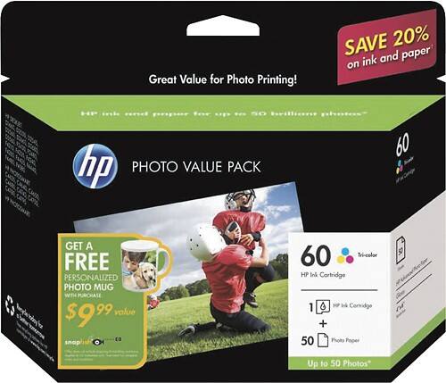 Front Standard. HP - 60 Series Photo Value Pack.