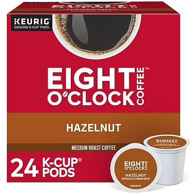 Eight O'Clock Hazelnut Coffee Keurig® K Cup® Pods, Medium Roast