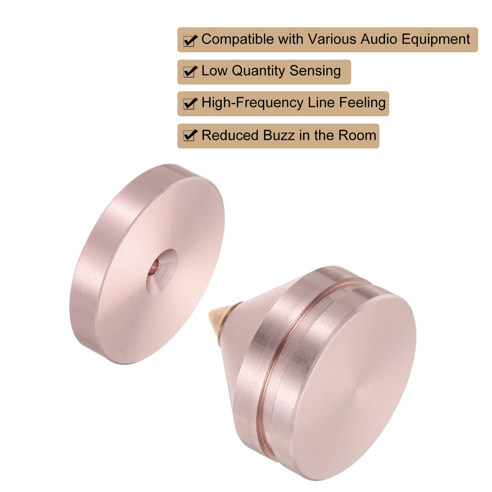 Compatible with Various Audio Equipment  
Low Quantity Sensing  
High-Frequency Line Feeling  
Reduced Buzz in the Room