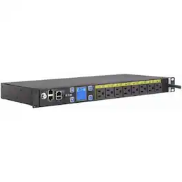 Eaton - Managed rack PDU, 1U, 5-15P input, 1.44 kW max, 120V, 12A, 10 ft cord, Single-phase, Outlets: (8) 5-15R - Switched - Unknown