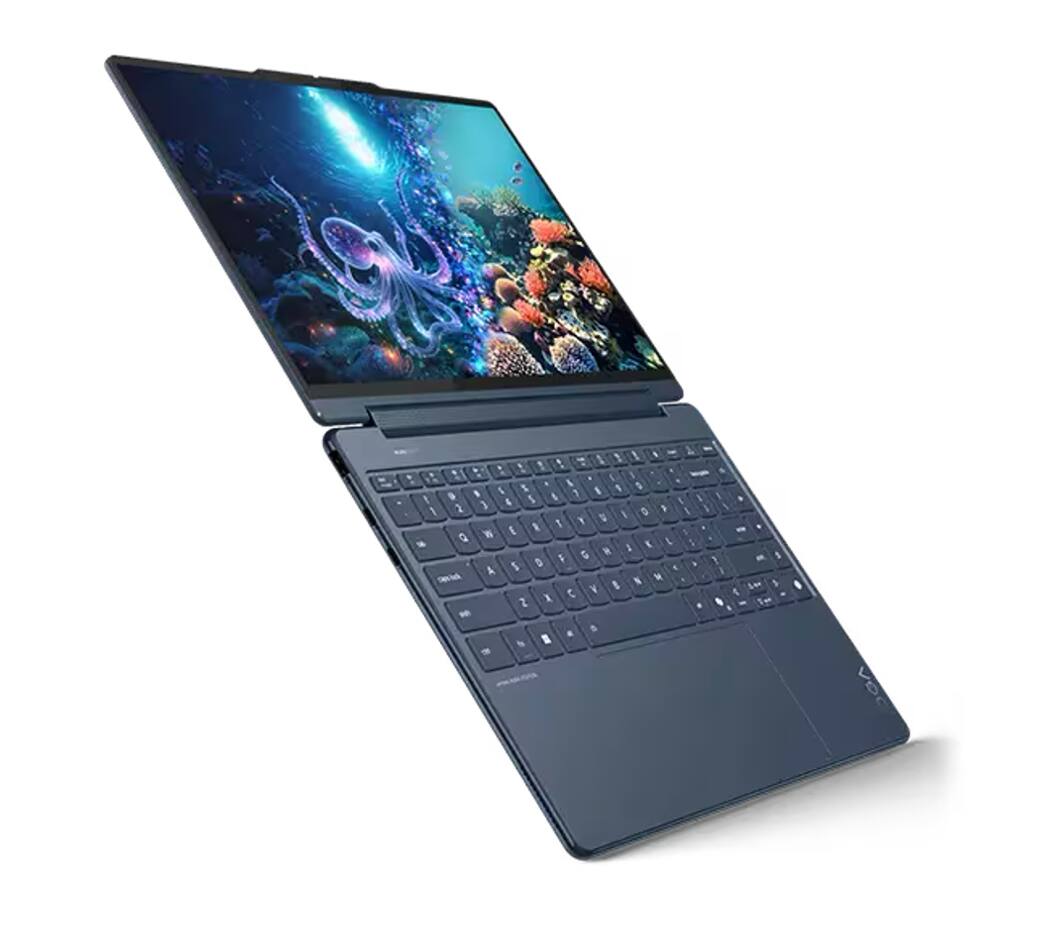 Alt View 2. Lenovo - Lenovo Yoga 2-in-1 Laptop 14.0 2.8K Display (Intel Ultra 7-258V, 32GB LPDDR5X, 1TB M.2  PCIe SSD, Win 11 Pro) - Cosmic Blue.