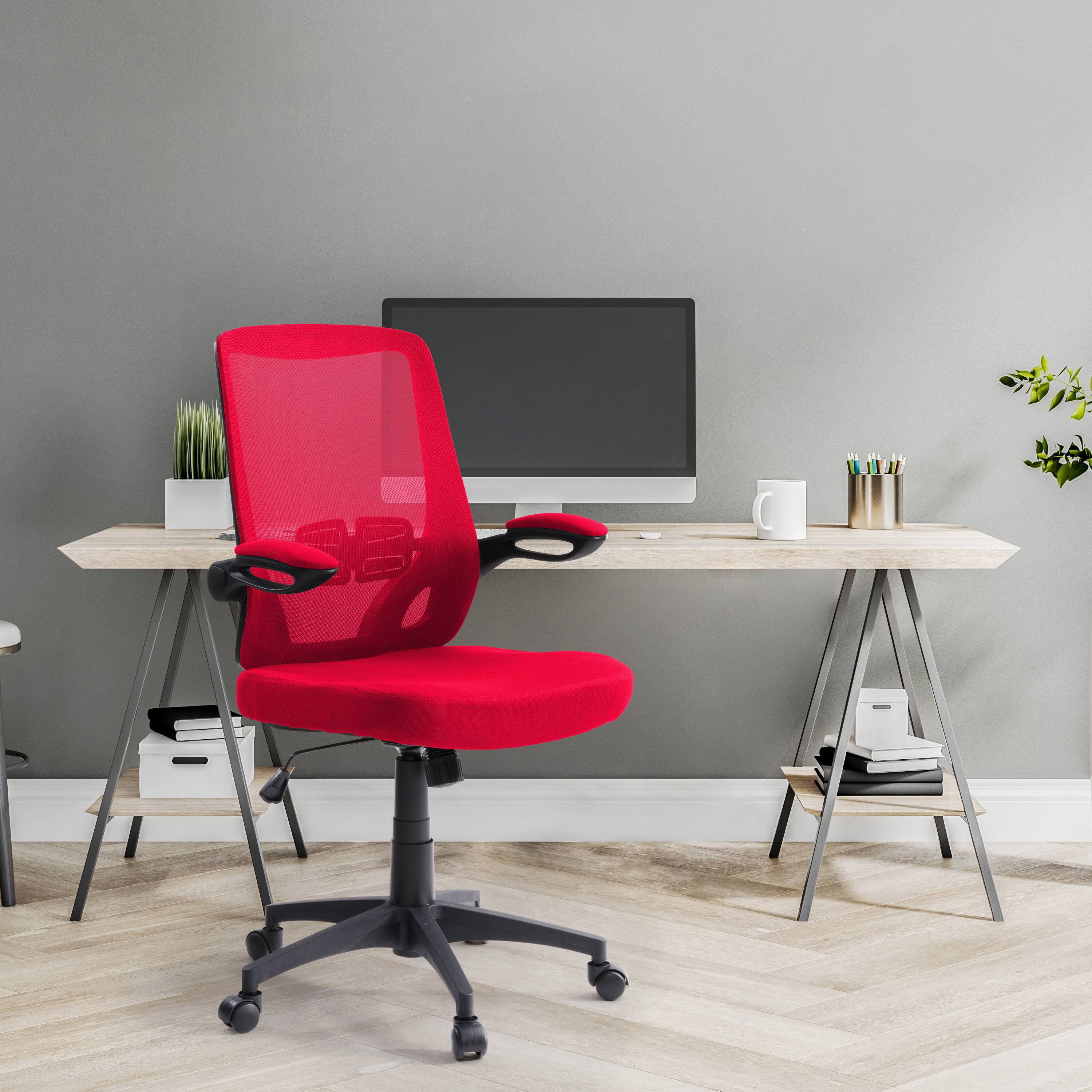 Alt View 16. CorLiving - Workspace High Mesh Back Office Chair - Red.