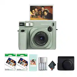INSTAX Wide 400 Camera -Sage Green, Pack of 2 Fujifilm instax Wide Film