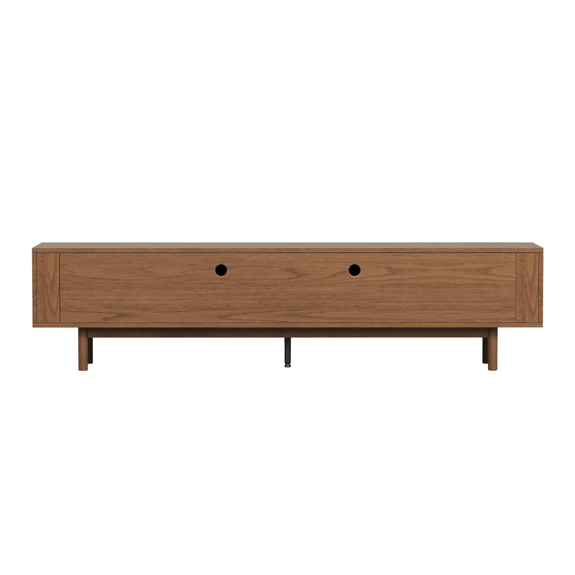 Alt View 6. luck idea - 86.61" TV Stand and Media Console & Entertainment Centers with Large Storage Space - Walnut Color.