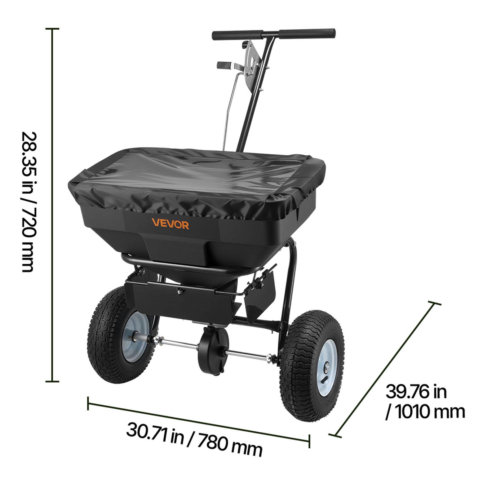 28.35 in / 720 mm  
30.71 in / 780 mm  
39.76 in / 1010 mm  
VEVOR