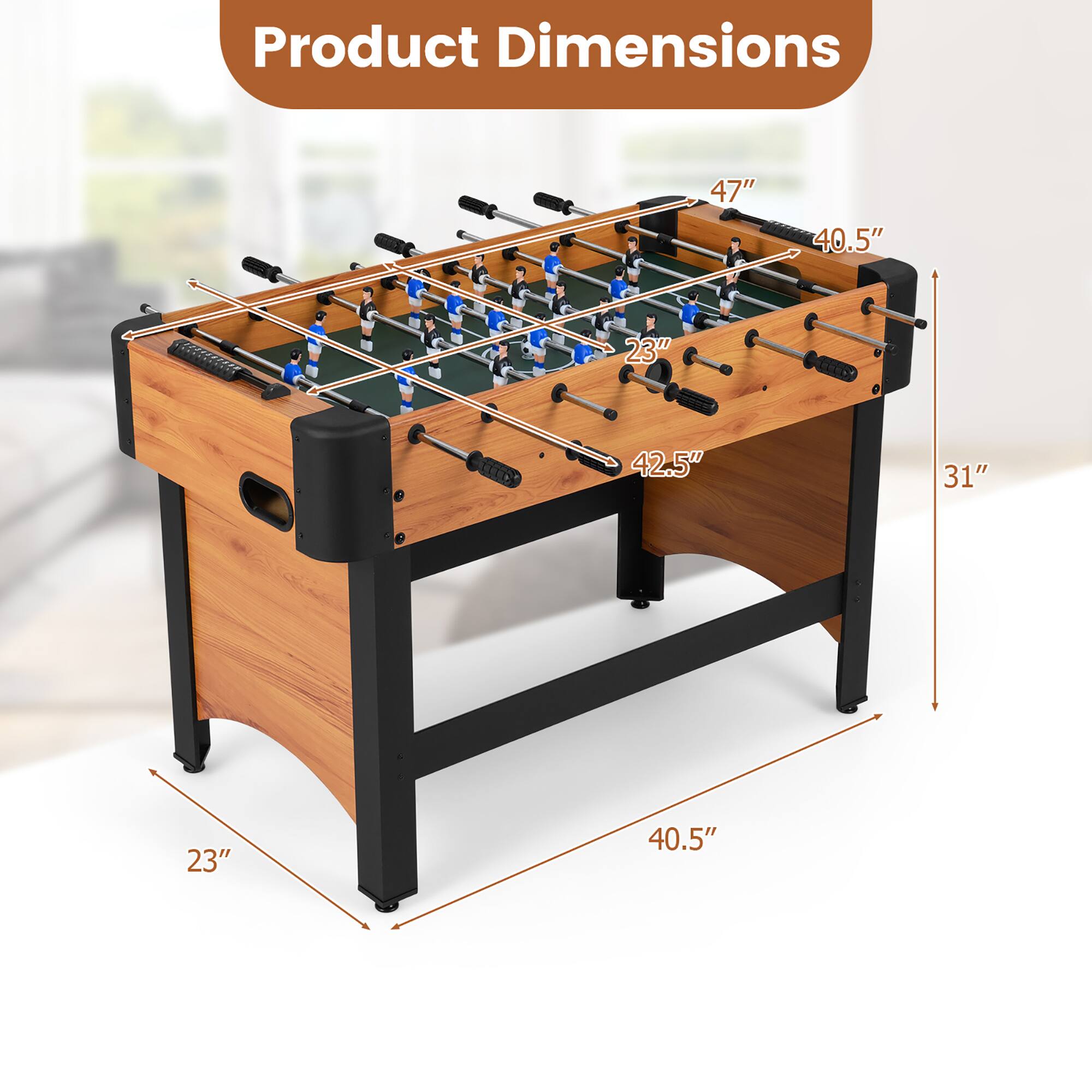 Product Dimensions: 47" x 40.5" x 23" x 42.5" x 31" x 23" x 40.5"