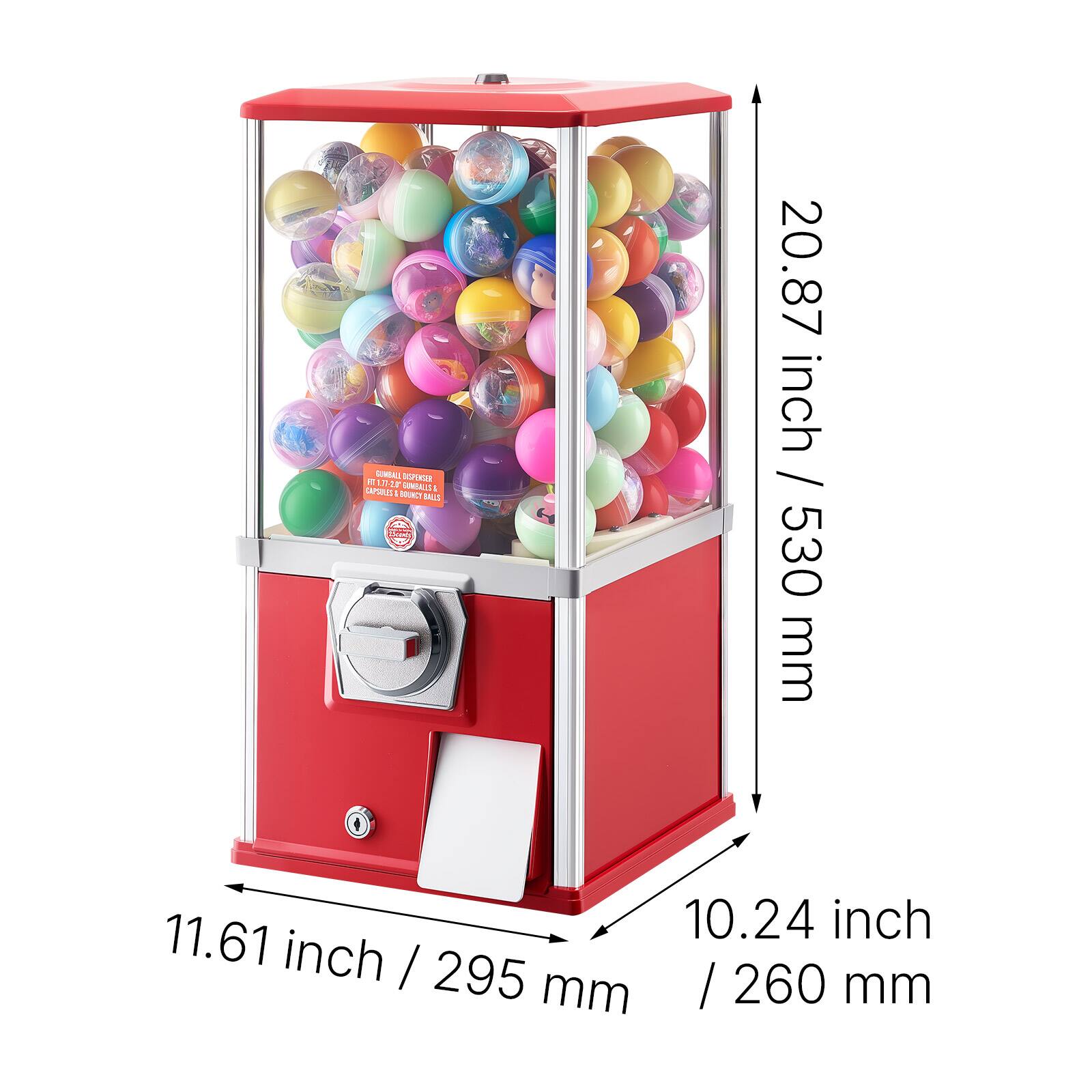 TORAC SRE uL - 2P DAPRAUS UONEALL . PUNCH MIS i . 20.87 inch / 530 mm 11.61 inch / 295 mm 10.24 inch / 260 mm