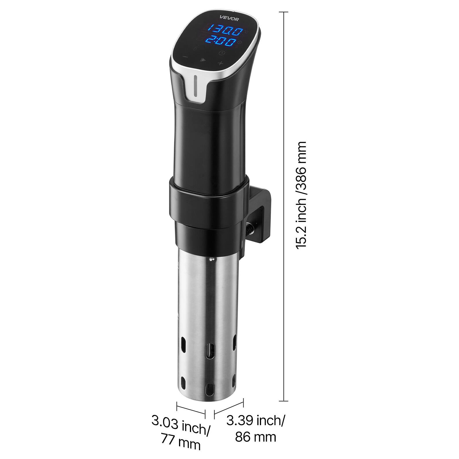 VEVOR 130,0 2:00
mm / 386 inch 15.2
3.03 3.39 inch/ 77 inch/ 86 mm