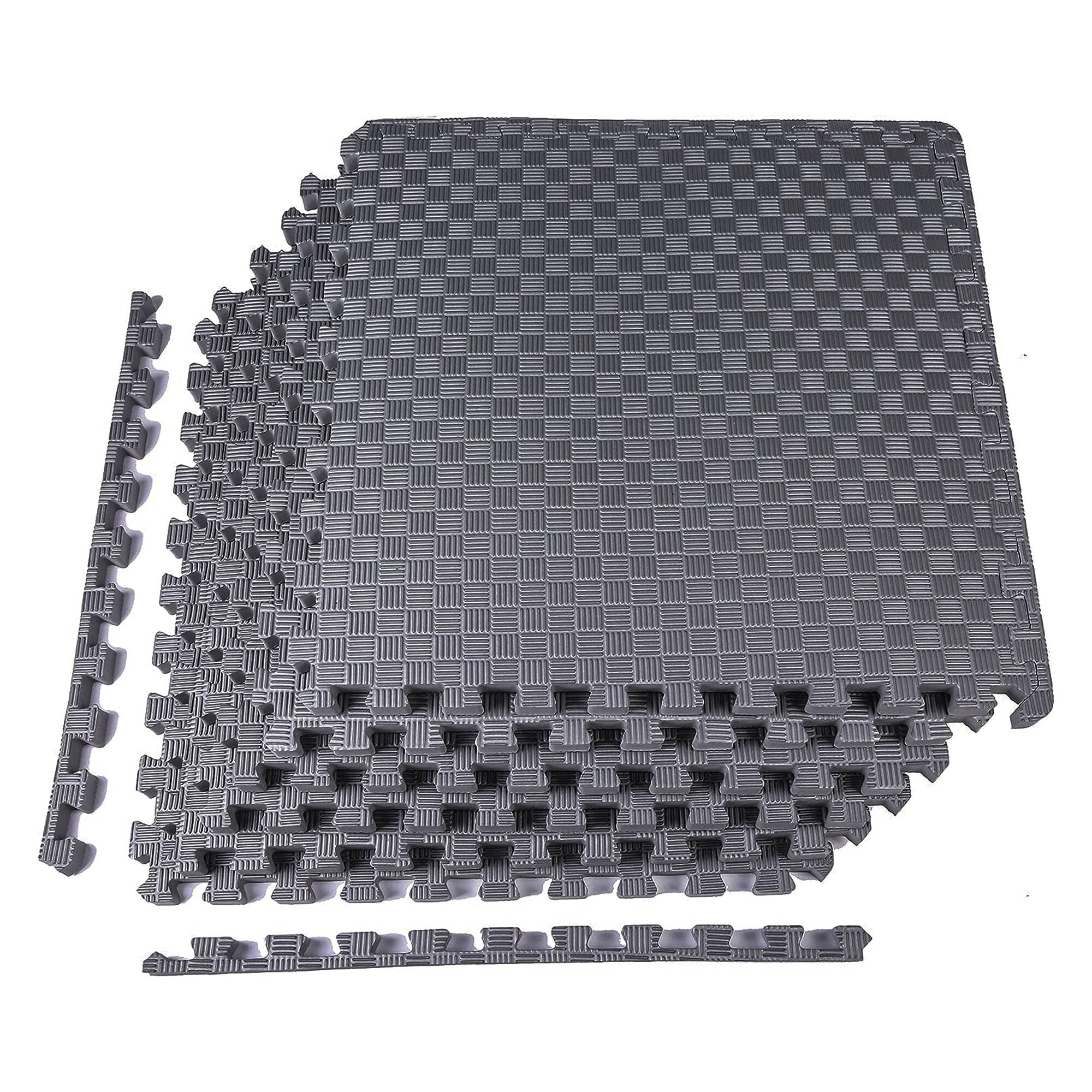 Everyday Essentials - BalanceFrom Fitness 24 Sq Ft Interlocking EVA Foam Exercise Mat Tiles - Gray price history on PriceWatchPro