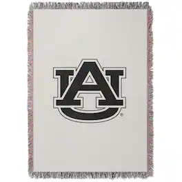 Chad & Jake - Auburn Tigers Woven Blanket - White