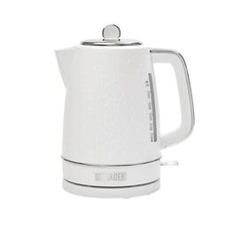 Haden - Starbeck 1.7 Liter Stainless Steel Electric Water Kettle, White & Chrome - Bright White / Chrome