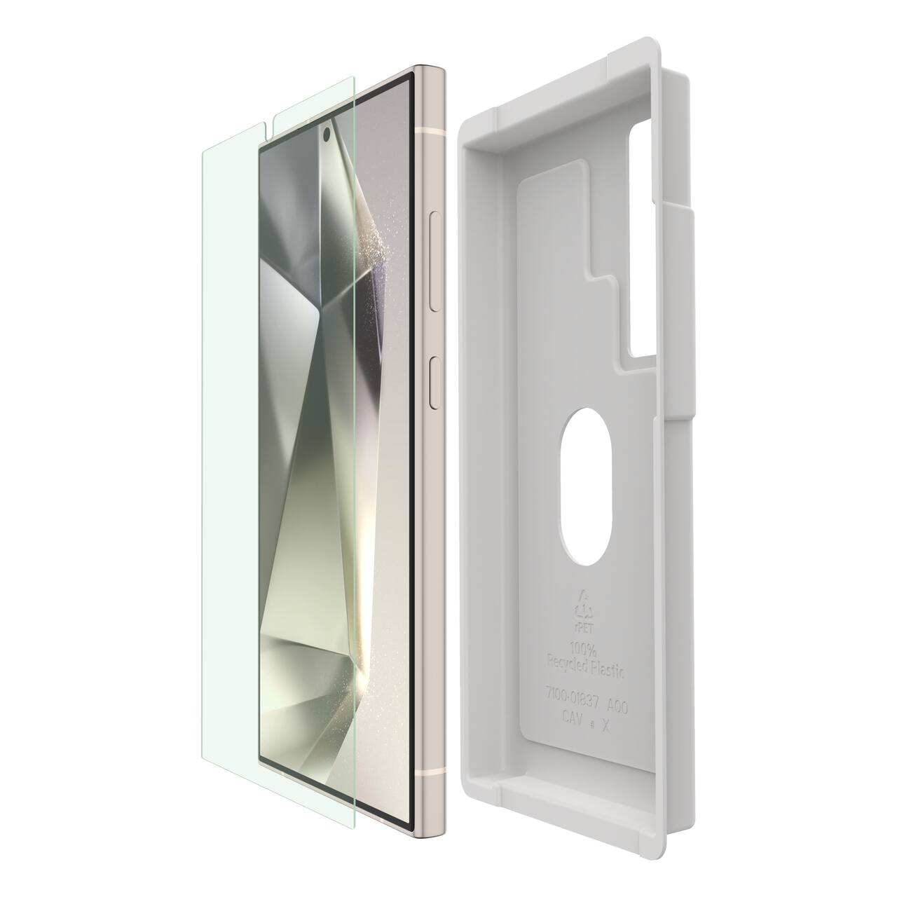 1. PET 100% Recycled Plastic  
   7100-01837 A00  
   CAV e X