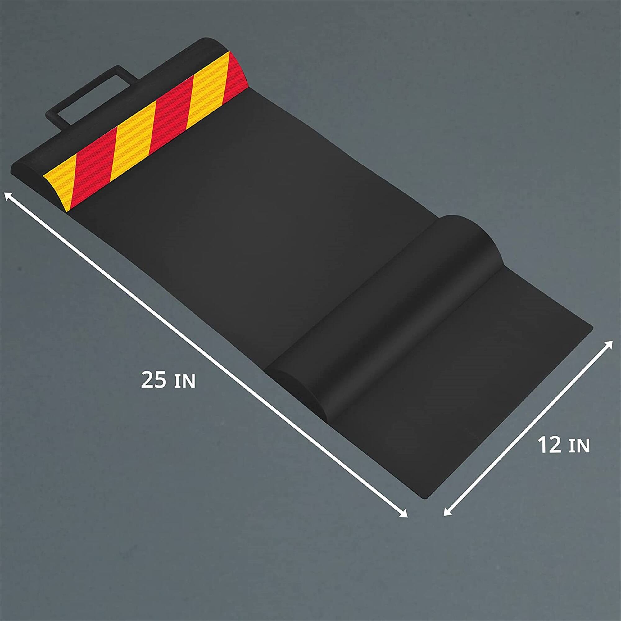 Alt View 1. RaxGo - Car Parking Mat, Parking Stopper for Garage with Anti-Skid Grips & Handles - Pack of 2 - Black.