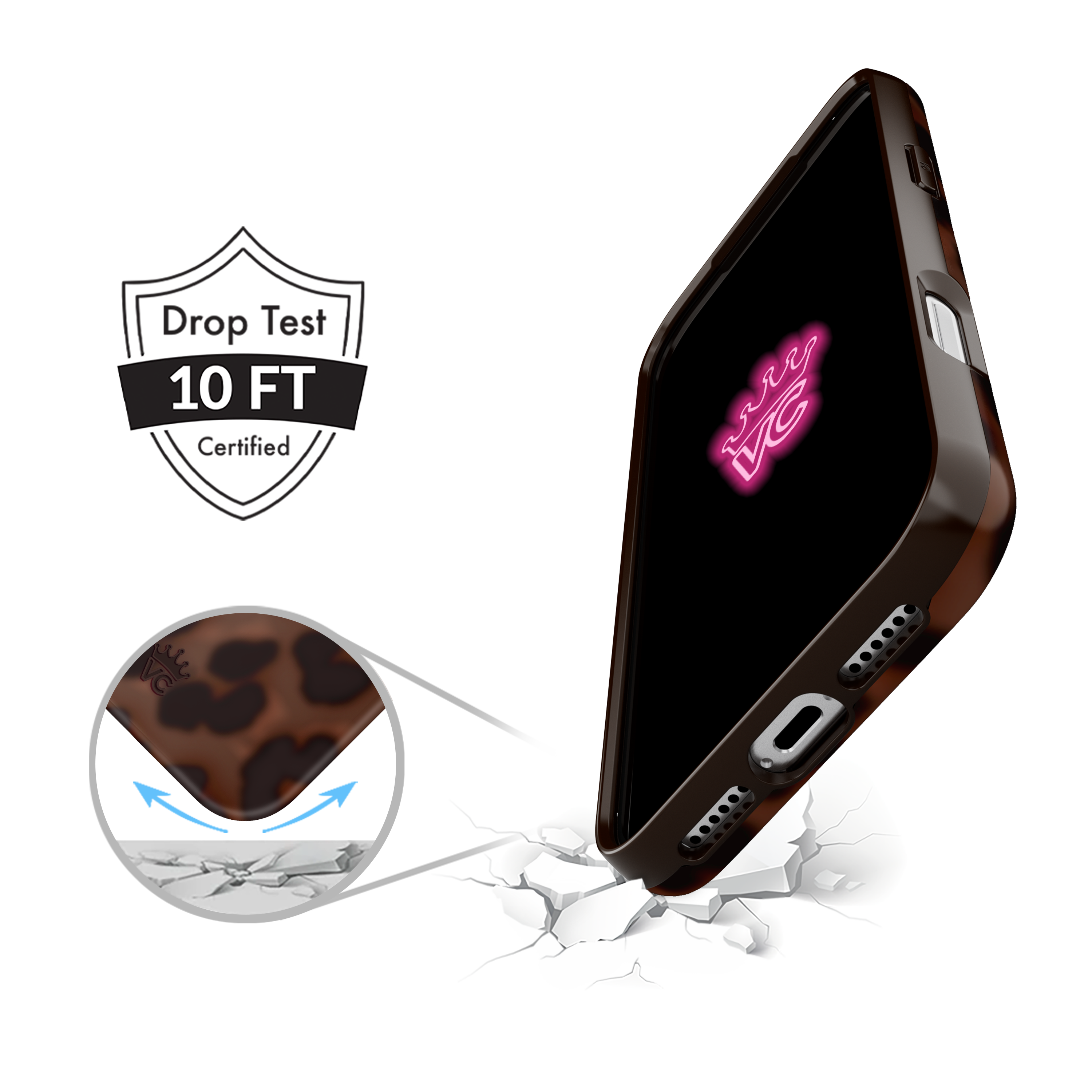 Angle. VELVET CAVIAR - Velvet Caviar MagSafe Case for Apple iPhone 17 Pro Max - It Girl Leopard - It Girl Leopard.