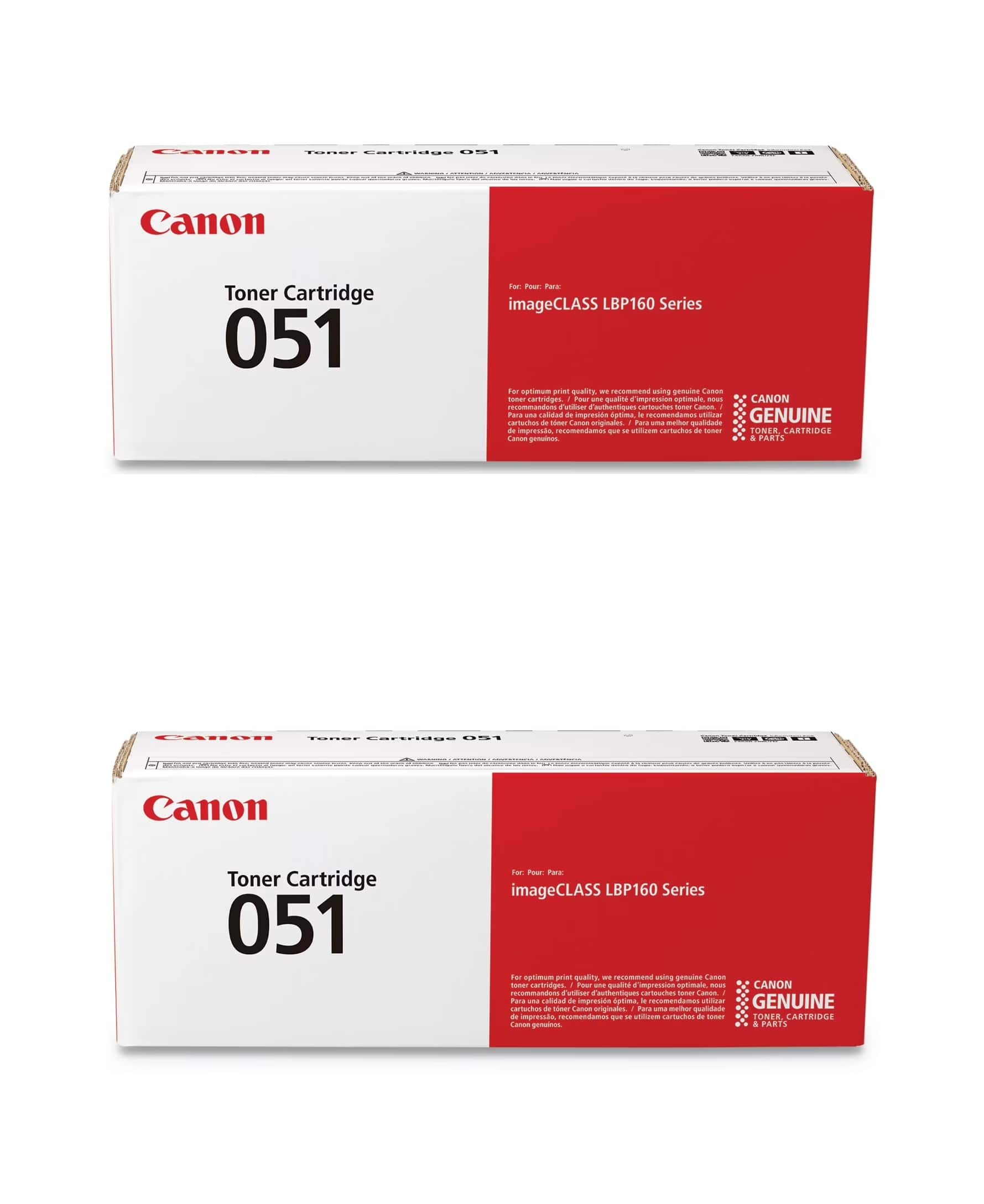 Canon - 051 Toner Cartridges - 2-Pack Black for imageCLASS LBP162DW, MF264DW, MF267DW, MF269DW