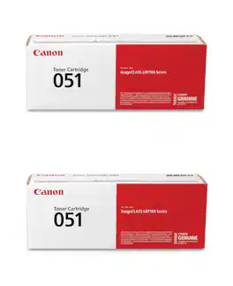 Canon - 051 Toner Cartridges - 2-Pack Black for imageCLASS LBP162DW, MF264DW, MF267DW, MF269DW