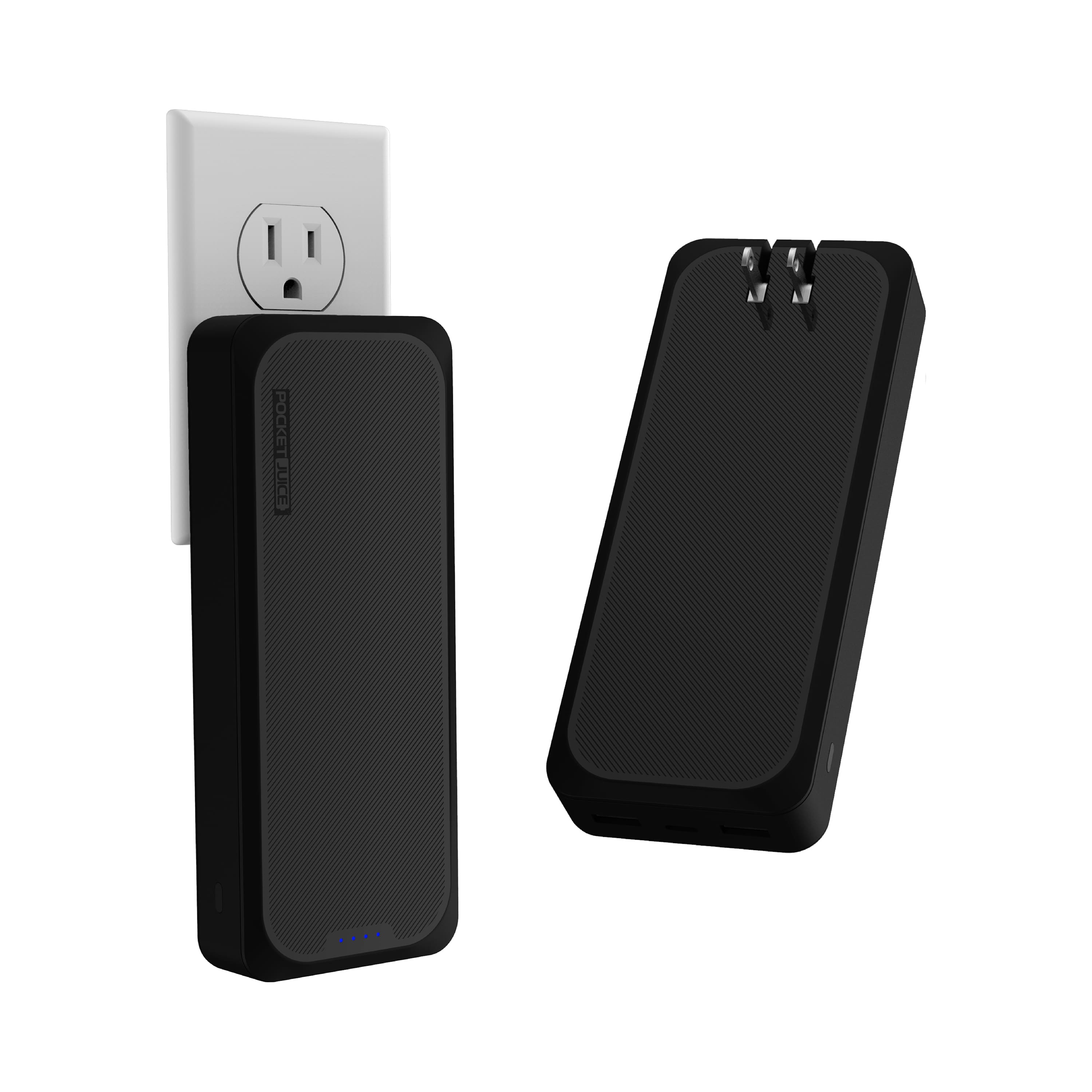 Pocket Juice - Endurance AC, 20,000mAh Portable Power Bank with Built-In Wall Plug