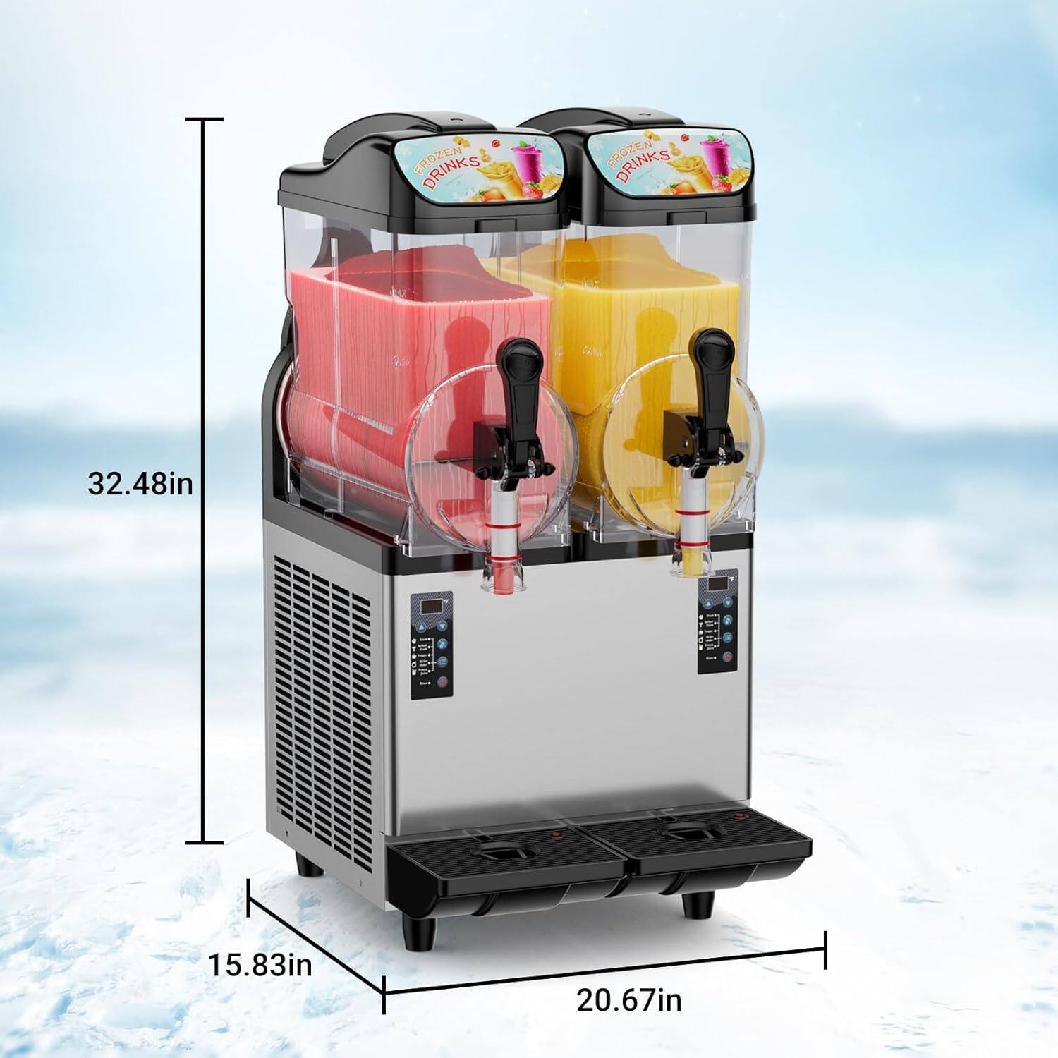 PROZEN DRINKS  
FROZEN DRINKS  
32.48in  
15.83in  
20.67in