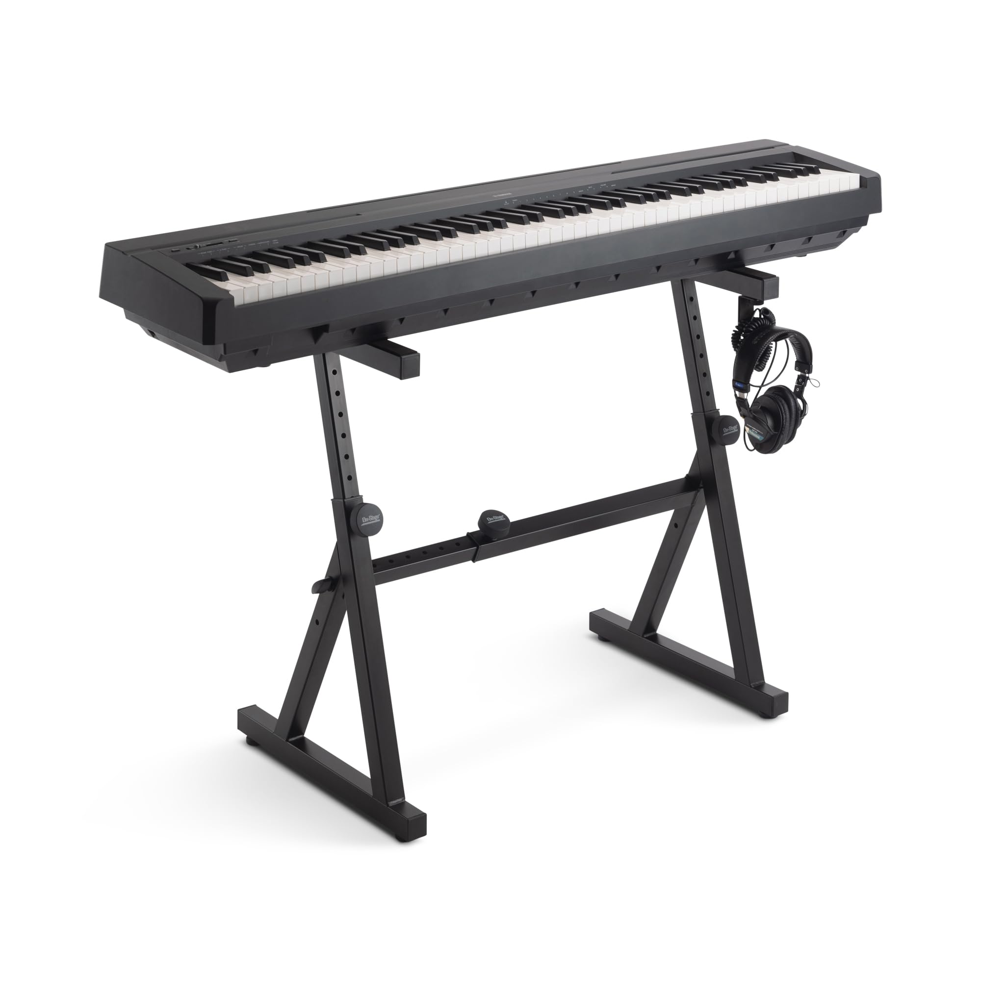 Angle. On Stage Stands - On-Stage KS1355 Adjustable Z Keyboard Stand for 2 Electric Pianos - Fits 54-88 Key Digital Keyboards, Synths, Organs, - "NA".