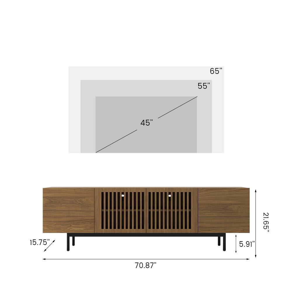 65" 55" 45" 15.75" 5.91" 21.65" 70.87"