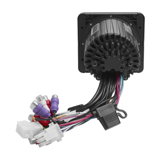 Angle. JBL - JBL JAM5000N AM/FM 4ch High power, Bluetooth, 3 zone, NMEA2000 Gauge Cut out with Full color screen - Black/Gray.