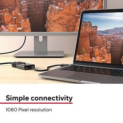 Simple connectivity  
1080 Pixel resolution