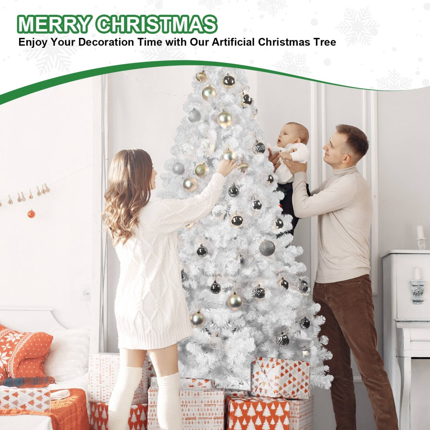 MERRY CHRISTMAS  
Enjoy Your Decoration Time with Our Artificial Christmas Tree