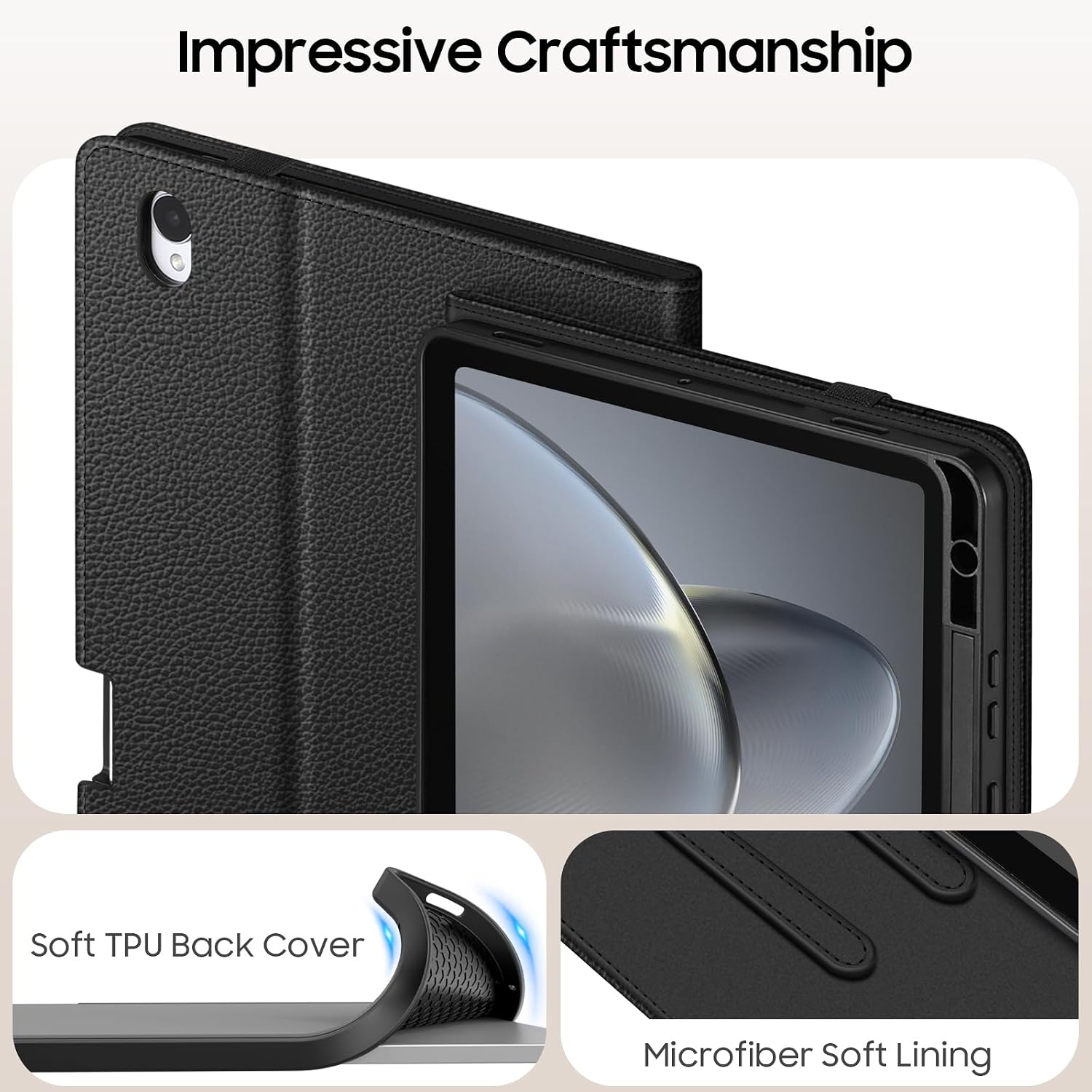 Impressive Craftsmanship

Soft TPU Back Cover

Microfiber Soft Lining